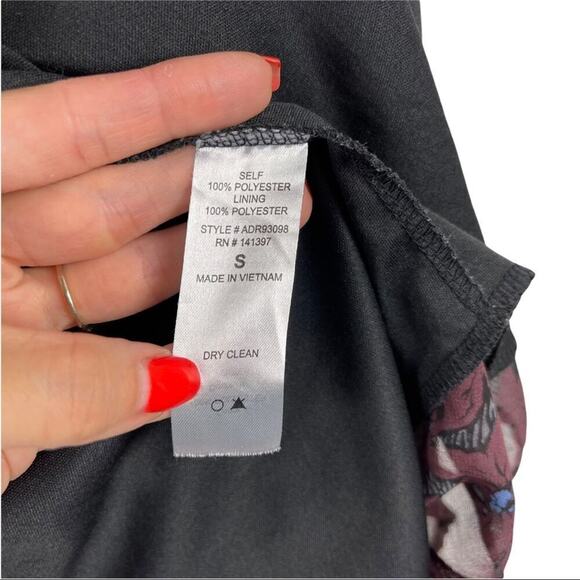 ASTR the Label Women's Long Sleeve Floral Chiffon Backless Dress Chiffon  Small - Picture 9 of 11